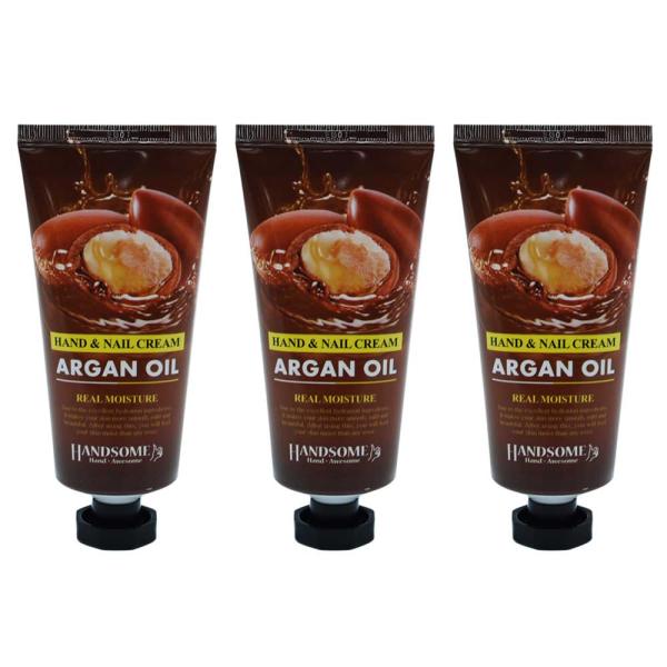 「３本」リアル モイスチュア ハンドクリーム&amp;ネイルクリーム 100g （アルガン） 保湿クリーム