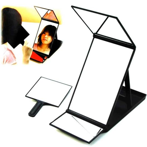 ヘアカラーミラー ブラック YHC-5000 　ヤマムラ製