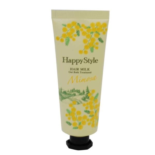 菊星 ハッピースタイル ミルクモイスチュア 40g（ミモザの香り）洗い流さないトリートメント
