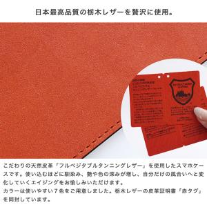 栃木レザー スマホケース クロコダイル柄 クロ...の詳細画像1