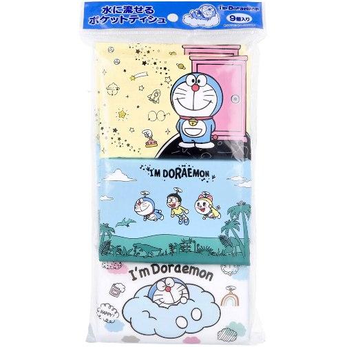 水に流せるポケットティシュ I&apos;m Doraemon 16枚(8組)×9個入 ポケットティッシュ ド...