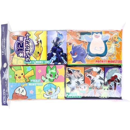 【ランダム】 水に流せるプリントティシュ ポケットモンスター 16枚(8組)×12個入 ポケモン グ...