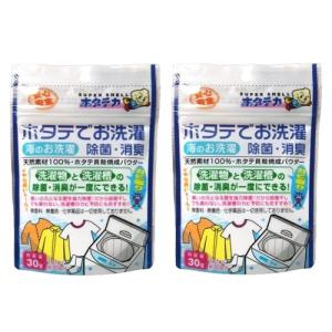 洗濯槽 クリーナー ホタテの力 2個セット 30g 日本漢方研究所 ホタテの力くん 洗濯用 除菌剤 消臭剤 洗濯機掃除 部屋 生乾き臭 洗濯槽クリーナー