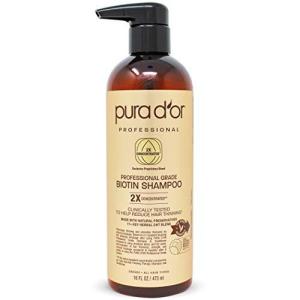 PURA D'OR プロフェッショナル品質 薄毛対策 2X 濃縮 有効成分 効果を高める 天然成分 臨床試験済み 硫酸塩フリ