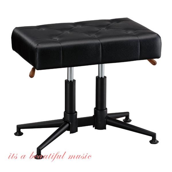 【its】ガススプリング式ピアノ椅子 GSP-DX（黒色）厚手デラックス座面