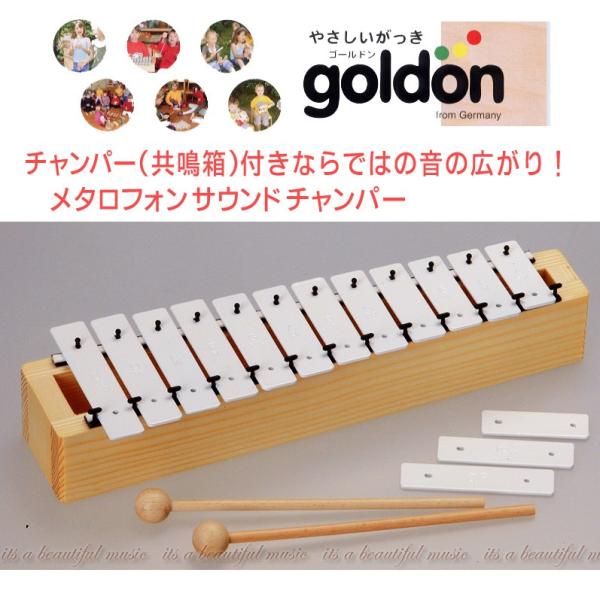 【its】知育楽器/ドイツ・ゴールドン社（goldon）　共鳴箱式12音/メタロフォン・サウンドチャ...