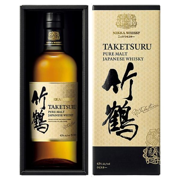 ニッカウヰスキー 竹鶴ピュアモルト(ギフトセット用) 700ml 43% 箱付き ジャパニーズウイス...