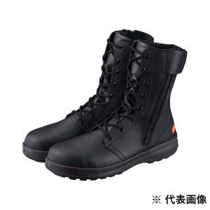 消防業務・救助大会用 軽量革靴（編上げ）【R400F】チャック付（23.5