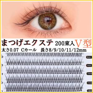 2タイプ お得セット セルフマツエク スターターキット A型 V型 下