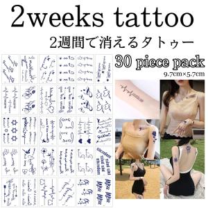 【30p】ジャグアタトゥーシール 30枚入り 2週間 タトゥーシール フェイクタトゥー メイク コスプレ ヘナタトゥー