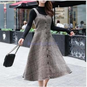 グレンチェック ワンピース 韓国の商品一覧 通販 Yahoo ショッピング