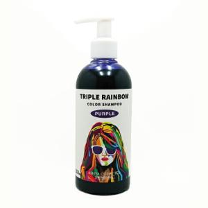 トリプルレインボー（Triple Rainbow）カラーシャンプー　300ml　パープル(Purple)紫色｜beautybox