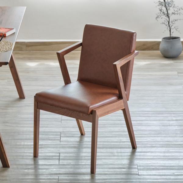 SECCO DINING CHAIR チェア 幅48 奥行57 高さ78cm 7kg 天然木 ウォル...