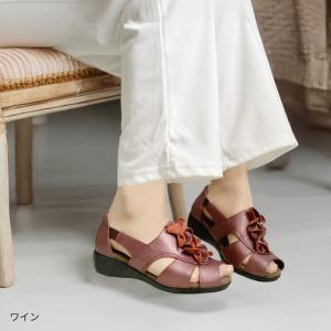 【30%OFF】 本革 サンダル レディース ...の詳細画像3