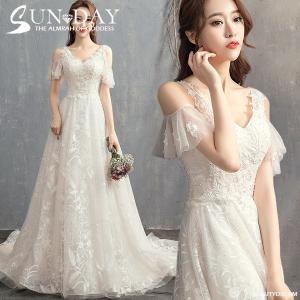 ウェディングドレス ウェディングドレス白 パーティードレス