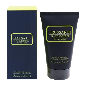 トラサルディ リフレッソ ブルーバイブ シャンプー＆シャワージェル 100ml RIFLESSO BLUE VIBE SHAMPOO ＆ SHOWER GEL TRUSSARDI｜beautyfactory-belmo