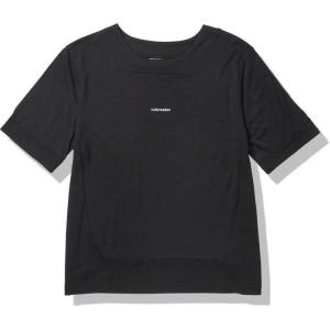 アイスブレーカー ゾーンニット ショートスリーブ ティー (レディース) インポートS ブラック #ITW22253-K W ZONEKNIT SS TEE ICEBREAKERの商品画像