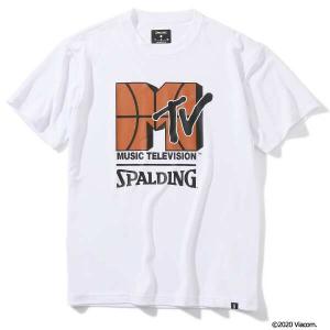 スポルディング Tシャツ (メンズ) MTV バスケットボール L ホワイト #SMT200010 SPALDINGの商品画像