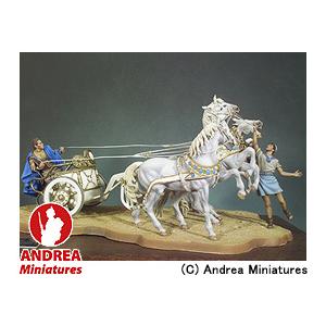 アンドレア ミニチュアズ Andrea Miniatures ジェネラル 54mm セット Sg S9 クァドリガ 古代ローマ 4頭だての競技用のチャリオット 戦車 Mohmmadiyon Com
