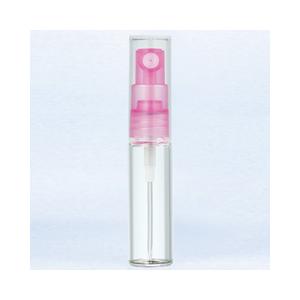 ヤマダアトマイザー グラスアトマイザー シンプル 40204 クリアボトル/ポンプパープルピンク/キャップクリア 4ml YAMADA ATOMIZER 未使用