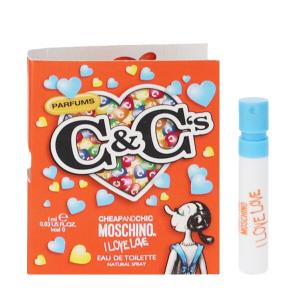 モスキーノ アイ ラブ ラブ (チューブサンプル) EDT・SP 1ml 香水 フレグランス I LOVE LOVE MOSCHINO 新品 未使用｜beautyfiveauc