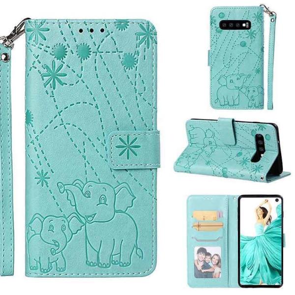 Galaxy S10 ケース Galaxy S10 手帳型 スマホケース シアン #1128563 ...