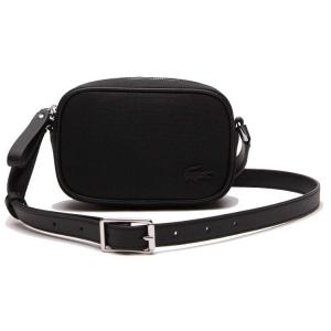 ラコステ ザ ブレンド シーズナル スモールショルダーバッグ ブラック×ホワイト 19×21.5×7cm #NH4785BG-Q11 送料無料 LACOSTE LACOSTE（ラコステ） ザ ブレンド シーズナル スモールショルダー