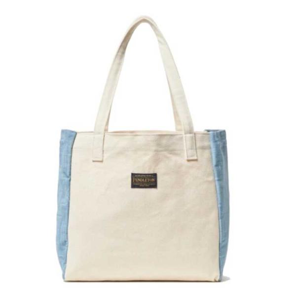 【在庫限り】 ペンドルトン デニム×キャンバストート Harding ブルー 31.5×46×15c...