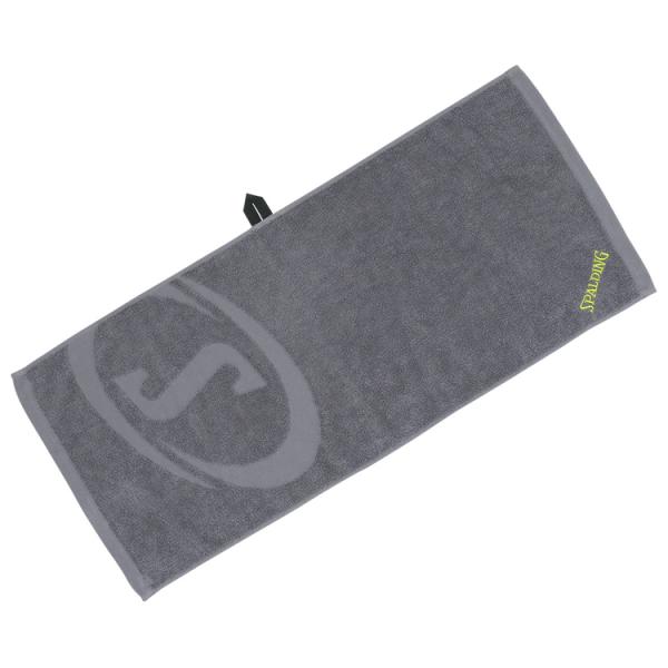 【在庫限り】 スポルディング エッセンシャルスポーツタオルS ミストグレー×ライム 34×80cm ...