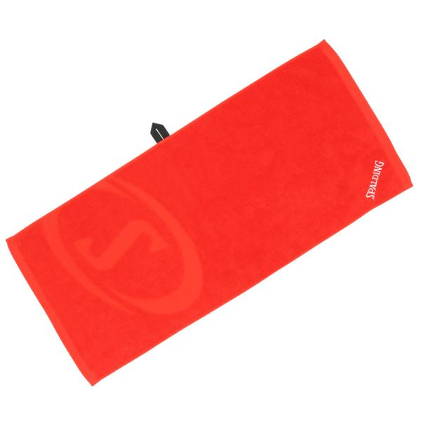 【在庫限り】 スポルディング エッセンシャルスポーツタオルS レッド×ホワイト 34×80cm #S...