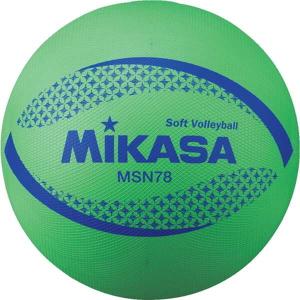 ミカサ カラーソフトバレーボール検定球 グリーン #MSN78G MIKASA 新品 未使用｜beautyfiveauc