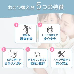 おむつ替え台 折りたたみ 赤ちゃん おむつ交換...の詳細画像2