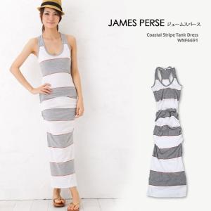ジェームスパース レディース タンクトップ JAMES PERSE Coastal Stripe Tank Dress｜beautyholic