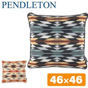 ペンドルトン クッション ジャガード ピロー 46×46 Pendleton Jacquard Pillow 18" x 18" ギフト ブランド ウール コットン スエード スウェード おしゃれ 欧風｜beautyholic