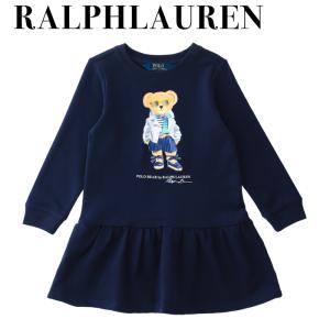 POLO RALPH LAUREN ラルフローレン ポロベア 長袖 ワンピース 女の子 キッズ ラルフ ポロ 女の子ガールズ｜beautyholic