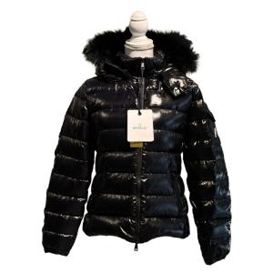 モンクレール サイズ0 MONCLER BADYHUR ボディーファー ダウンジャケット レディース 黒 ブラック ミドル丈｜beautyshampoo