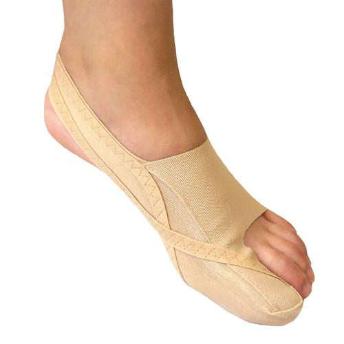 日本製 靴も履けるんデス 2足組（4枚） サポーター 外反母趾 対策 薄型 フットケア 歩行 サポー...