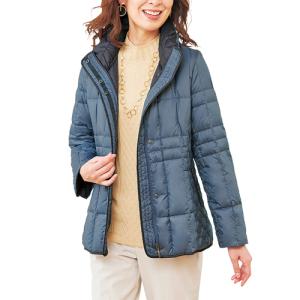 送料無料 秋冬 すっきり配色ダウンジャケット 全3色 ダウンコート レディース 婦人服 ミセス シニア 女性 ブルー ホワイト ネイビー P206 P206 ビューティーショップ 通販 Yahoo ショッピング