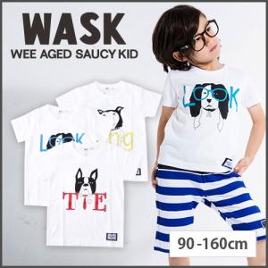 子供服 BEBE ベベ 男の子 半袖Tシャツ WASK ワスク犬 プリント 半袖Tシャツ A-2 1015の商品画像