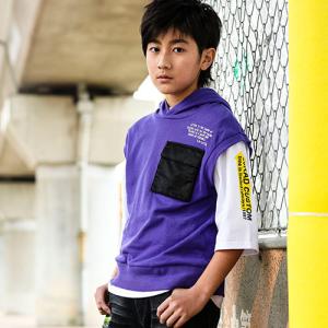 ミニ裏毛ビッグベスト 子供服 BeBe bebe ベベ BUZZFUZZ バズファズ アウトレット 男の子 90 100 110 120 130 140 150 160