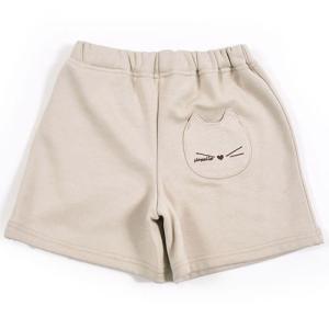 猫ポケット ベロアボンディング ショートパンツ 子供服 BeBe ベベ BUZZFUZZ バズファズ アウトレット 女の子