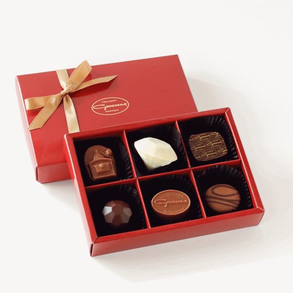 Goossens Praline Chocolat6P GiftBox（ゴーセンス プラリネ ショコ...