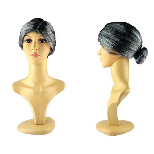 お団子 お婆ちゃん 老婆 ヘアー かつら　カツラ　ロング　ヘアー コスプレ 舞台 ダンス ハロウィン...