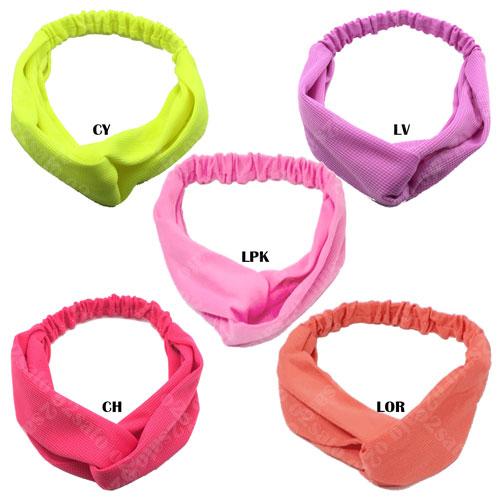 ネオン カラー クロス ヘア バンド アクセサリー ダンス 衣装 子供 キッズ チア 大人 女の子 ...