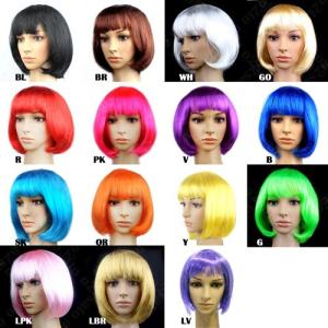 カツラ ボブ ヘアー かつら カツラ ウィッグ ウイッグ ショート パーティーグッズ ハロウィン パーティー ダンス 文化祭 舞台衣装 余興 バラエティー