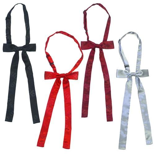 サテン 生地 リボン フック式 ネクタイ リボンタイ レディース 女性 ファッション パーティー イ...