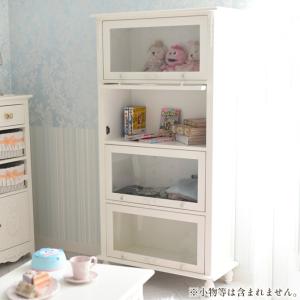 食器棚　クラシック　アンティーク猫脚　本棚　ホワイト　ロココ　姫系　キャビネット キャビネット アンティーク 本棚 ブックシェルフ ロココ 姫系