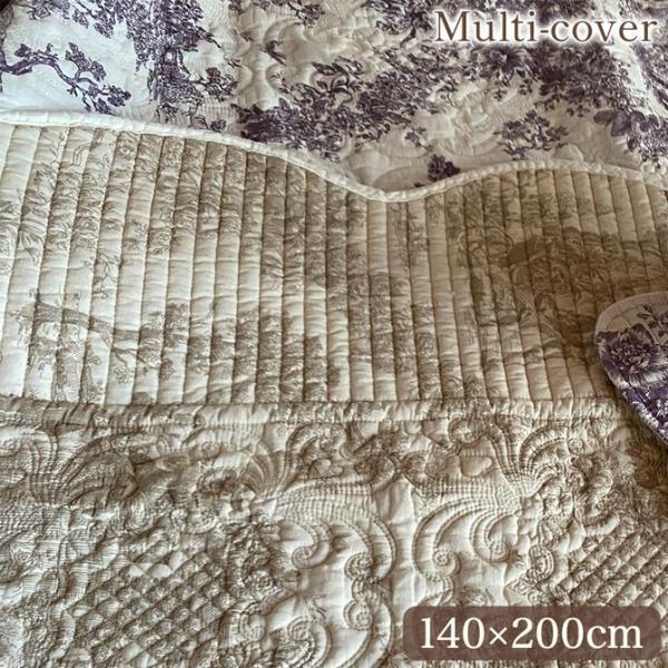 マルチカバー 140×200cm フリークロス アンティーク調 インテリア雑貨 Toiledejou...