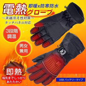 電熱グローブ 電熱手袋 バイクusb スマホ対応　最強