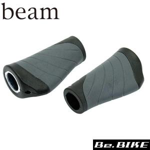 beam リラックスグリップシフトグリップ グレー/ブラック グリップ｜bebike